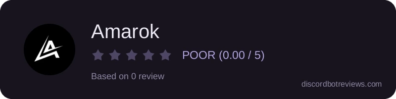 Rating widget preview for Amarok