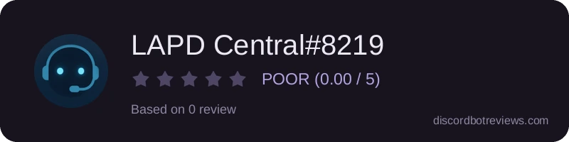 Rating widget preview for LAPD Central#8219