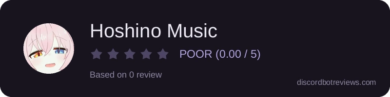 Rating widget preview for Hoshino Music