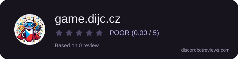 Rating widget preview for game.dijc.cz