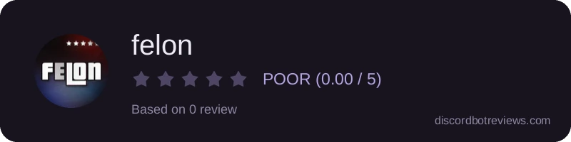 Rating widget preview for felon
