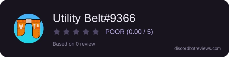 Rating widget preview for Utility Belt#9366