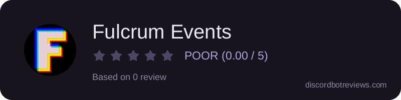 Rating widget preview for Fulcrum Events