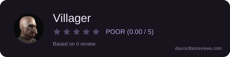 Rating widget preview for Villager