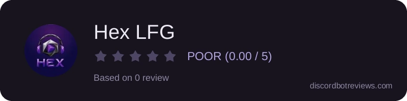 Rating widget preview for Hex LFG