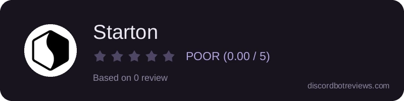Rating widget preview for Starton