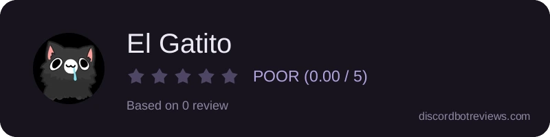 Rating widget preview for El Gatito