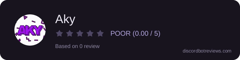 Rating widget preview for Aky
