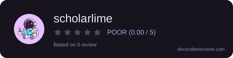 Rating widget preview for scholarlime