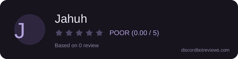 Rating widget preview for Jahuh