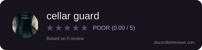 Rating banner for cellar guard