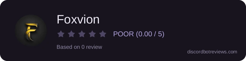 Rating widget preview for Foxvion