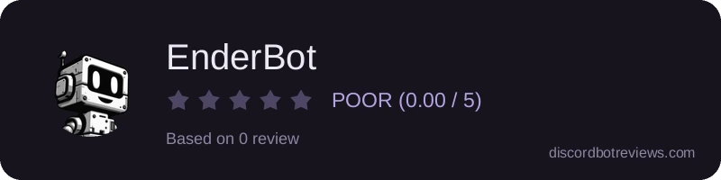 Rating widget preview for EnderBot