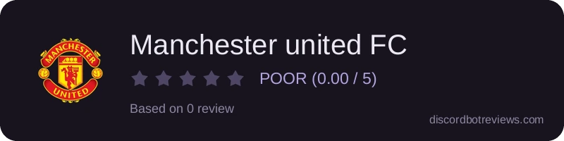 Rating widget preview for Manchester united FC