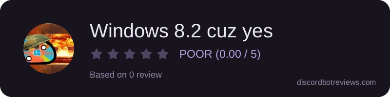 Rating widget preview for Windows 8.2 cuz yes