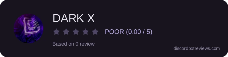 Rating widget preview for DARK X