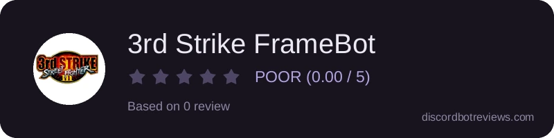 Rating banner for 3rd Strike FrameBot