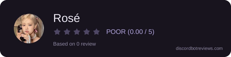 Rating widget preview for Rosé