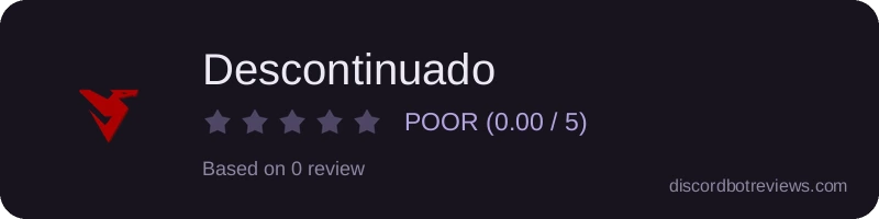 Rating widget preview for Descontinuado