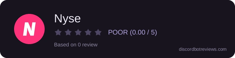 Rating widget preview for Nyse