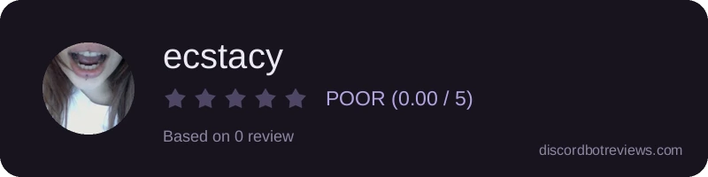 Rating widget preview for ecstacy