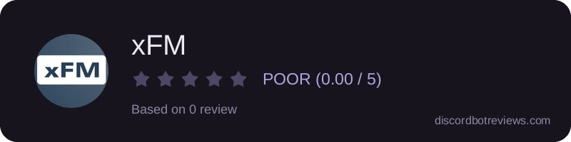 Rating widget preview for xFM