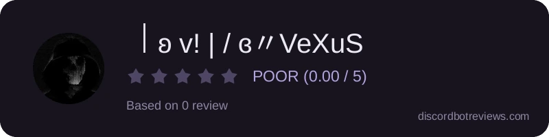 Rating widget preview for ⎹ ʚ v! | / ɞ〃VeXuS