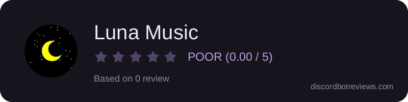Rating widget preview for Luna Music
