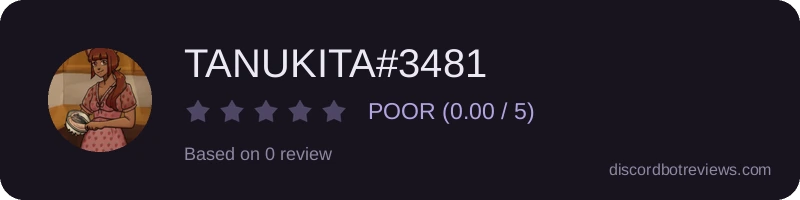 Rating widget preview for TANUKITA#3481