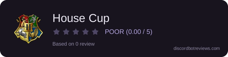 Rating widget preview for House Cup