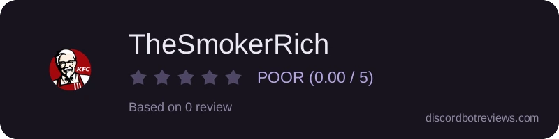 Rating widget preview for TheSmokerRich