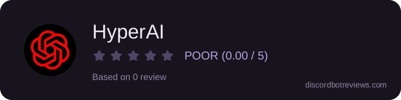 Rating widget preview for HyperAI