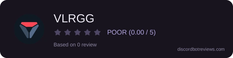 Rating widget preview for VLRGG