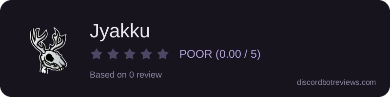 Rating widget preview for Jyakku
