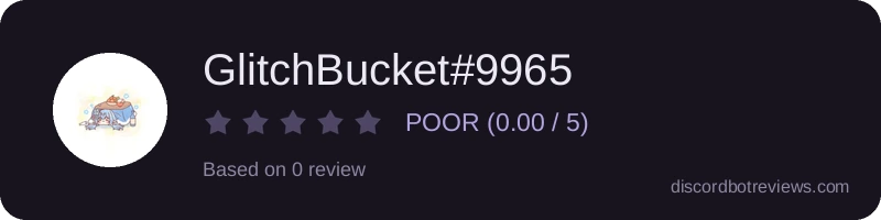 Rating widget preview for GlitchBucket#9965