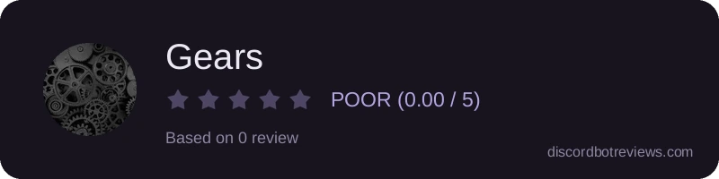 Rating widget preview for Gears
