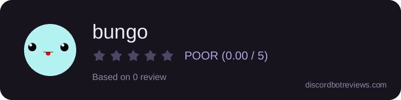 Rating widget preview for bungo