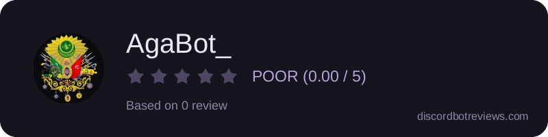 Rating widget preview for AgaBot_