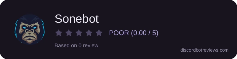Rating widget preview for Sonebot