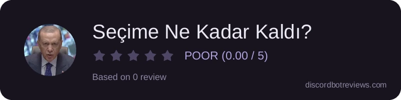Rating widget preview for Seçime Ne Kadar Kaldı?