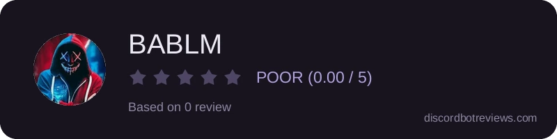 Rating widget preview for BABLM