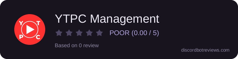 Rating widget preview for YTPC Management