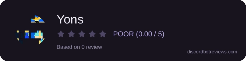 Rating widget preview for Yons