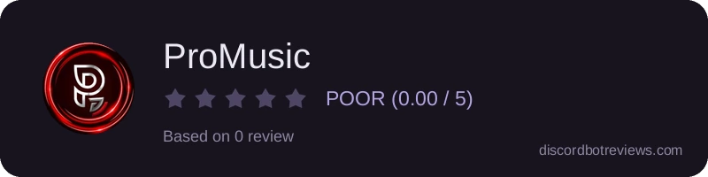 Rating widget preview for ProMusic