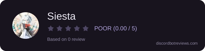 Rating widget preview for Siesta