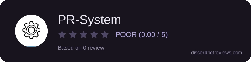 Rating widget preview for PR-System