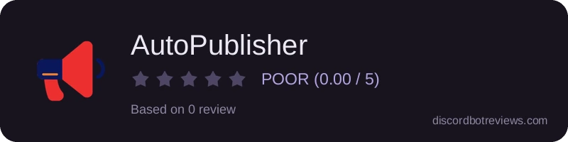 Rating widget preview for AutoPublisher