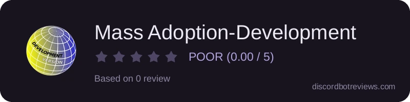 Rating widget preview for Mass Adoption-Development