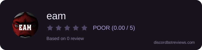 Rating banner for eam