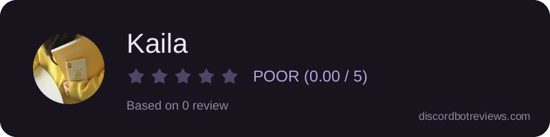 Rating widget preview for Kaila